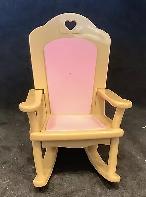 Buy Vintage Fisher Price Loving Family Rocking Chair Pink • 8£