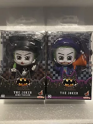 Buy 2 Hot Toys Cosbaby Batman Joker Figure & Mime Version Collectible New Boxed • 39.99£