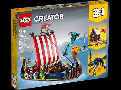 Buy LEGO Creator 3 In 1 - Viking Ship And Midgard Serpent 31132 Brand New & Sealed  • 74.99£