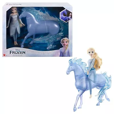 Buy Mattel Disney Frozen Toys, Elsa Fashion Doll With Horse-Shaped Water Nokk Figure • 24.99£