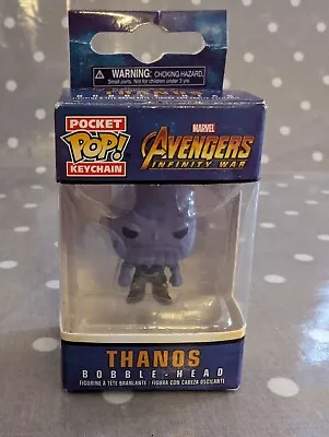 Buy Marvel Avengers Infinity War Thanos Funko POP Pocket Keyring Bobblehead • 3.99£