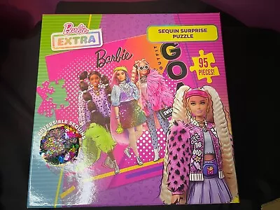 Buy Barbie Extra Sequin Surprise Puzzle, (95 Pieces) - New And Sealed • 7.99£