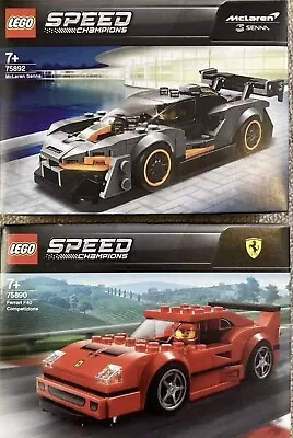 Buy LEGO Speed Champions 2 Sets 75892 McLaren Senna, 75890 Ferrari F40 New  Sealed.. • 32£