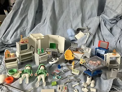 Buy Playmobile Hospital Items And 3 Figures  • 15£