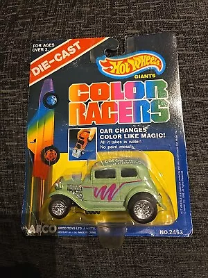 Buy Vintage 1988 Arco Hot Wheels Giant Color Racers '32 Ford Vicky New Carded • 19.99£