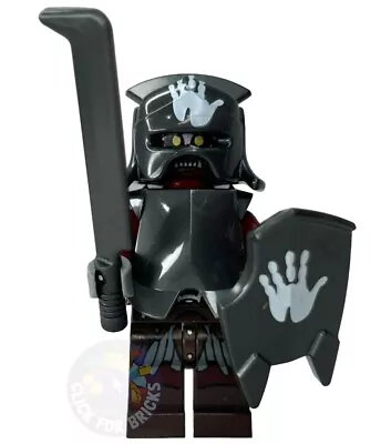 Buy LEGO Uruk-hai Handprint Lord Of Rings Minifigure Lor022 Helmet Shield Genuine • 36.99£