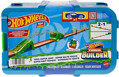 Buy Hot Wheels Track Set With 1 Car, Toxic-Themed Building Set...  • 30.54£