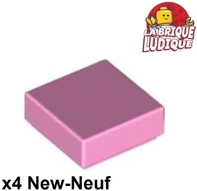 Buy LEGO 4x Tile Plate Smooth 1x1 With Groove Pink/Bright Pink 3070b New • 1.36£