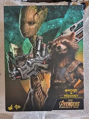 Buy NEW Hot Toys MMS476 Avengers; Infinity War Groot & Rocket  • 350£