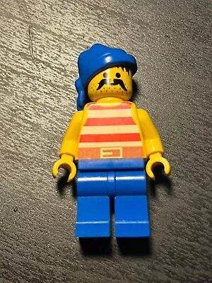 Buy LEGO FIGURE  Pirates - Pirate Red / White Stripes Shirt, Blue Legs Pi040 6285 • 4.99£