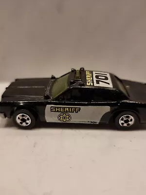 Buy Vintage 1982 HOT WHEELS-Black Diecast Sheriff Patrol Car 701-Malaysia • 7.99£