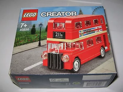 Buy LEGO CREATOR No. 40220  Red Double Decker Bus (2016) Assembled With Box & Manual • 7.99£