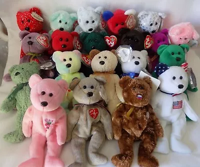 Buy TY Beanie BEARS  ONLY  - Pick The Ones You Want - 1 POSTAGE PRICE ! • 2£