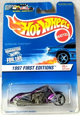 Buy Hot Wheels Scorchin' Scooter - 1997 First Editions - Collector #519 • 6.99£