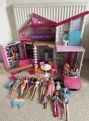 Buy Barbie Malibu Dream House Play Set With Car,  Accessories & Added Extras Bundle • 80£