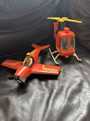 Buy Vintage Fisher Price Adventure People 1980's. Copter Plane And Figures • 16.50£