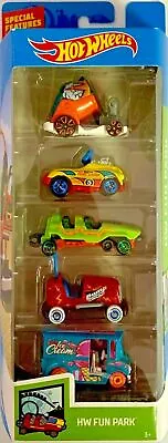 Buy Hot Wheels Hw Fun Park 5-pack Brand New In Box Great Gift Cars • 16.95£