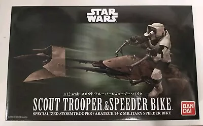 Buy Bandai Spirits Star Wars Scout Trooper & Speeder Bike 1/12 Scale BNIB • 114.99£