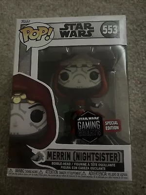 Buy Funko Pop #553 Merrin Nightsister Star Wars Gaming Greats Special Edition - New • 2£