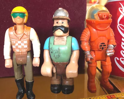 Buy Fisher Price Vintage Action Figures X3 Bundle Random Toys Classic Spaceman Build • 8.63£