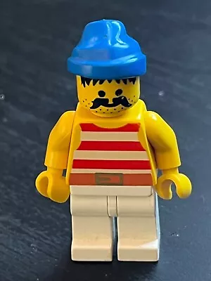 Buy LEGO FIGURE  Pirates - Pirate Blue / White Stripes Shirt, White Legs Pi073 6285 • 4.99£