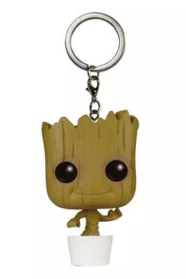 Buy Dancing Groot Guardians Of The Galaxy Marvel Pocket Pop Keychain Funko • 12£