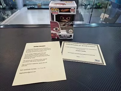 Buy The Flash (Signed By Grant Guston) #213 Funko Pop! With Certificate • 79.71£