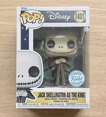 Buy Funko Pop Disney Nightmare Before Christmas Jack Skellington As The King #1401 • 29.99£