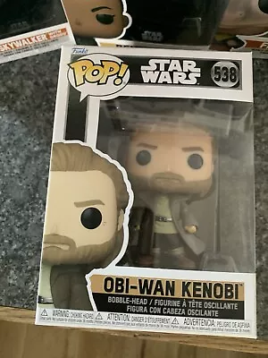 Buy Funko Pop Star Wars Obi-Wan Kenobi #538 Vinyl Figure Ewan McGregor Disney • 10£