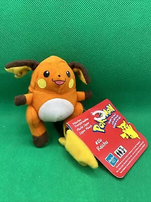 Buy Vintage Pokemon Nintendo Beanie Zipper Plush Raichu Hasbro 1999 • 29.99£