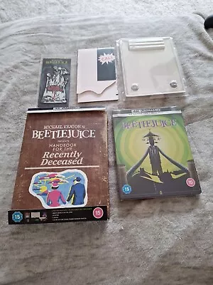 Buy Beetlejuice 4k Steelbook Collectors Edition  Handbook For The Recently Deceased • 55£