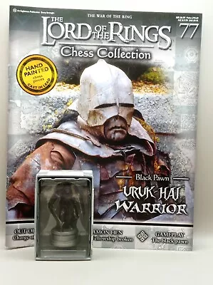 Buy Eaglemoss Lord Of The Rings Chess Collection Uruk-Hai Warrior Issue 77 With Mag • 30£