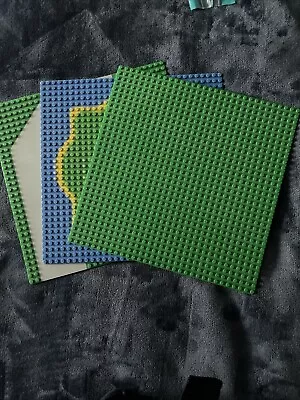 Buy Lego Boards 32x32 Green Blue With Island And Road Detail X3 • 10£