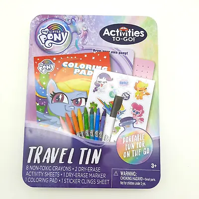 Buy My Little Pony Travel Game Coloring Book Crayons Dry Erase Stickers Tic Tac Toe • 7.99£