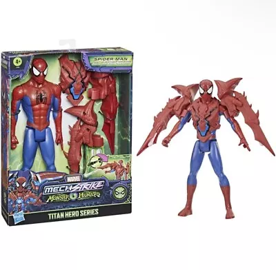 Buy Hasbro Marvel Avengers Mech Strike Monster Hunters Titan Hero Series Spider-Man • 17.49£