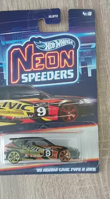 Buy Hot Wheels 2023 Neon Speeders '99 Honda Civic Type R (EK9) • 8.08£