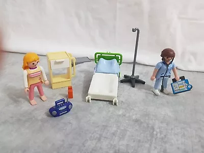 Buy Playmobil 4405 Hospital Room And Extra Nurse Ss 5599 • 5£