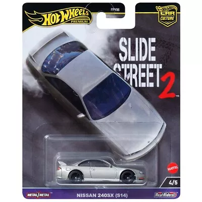 Buy 2024 Hot Wheels Slide Street Premium Nissan Silvia S14 • 15.99£