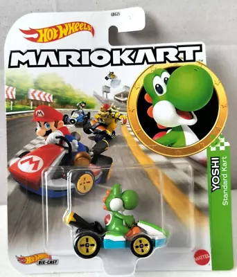Buy Hot Wheels Mario Kart - Yoshi - Standard Kart - Model No. GLP38 • 12.99£