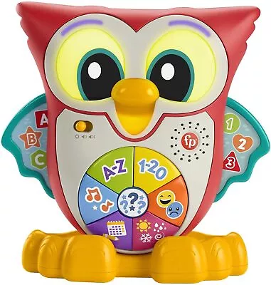 Buy ​Fisher-Price Linkimals Light-Up & Learn Owl, English Version, Interactive Mu • 40.47£