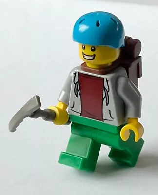 Buy LEGO Mountaineer Climber Adventurer Minifigure +Backpack Brand New UK Seller • 3.95£