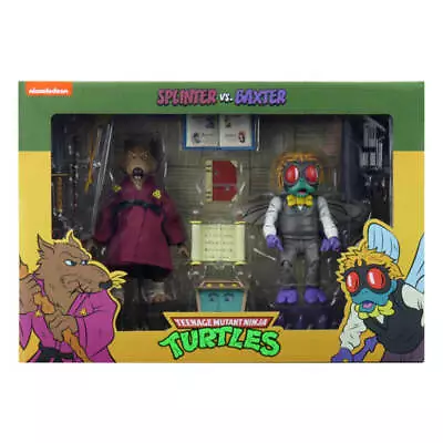 Buy Teenage Mutant Ninja Turtles (1987) Splinter Vs Baxter 7” Action Figure 2 Pack • 98.82£