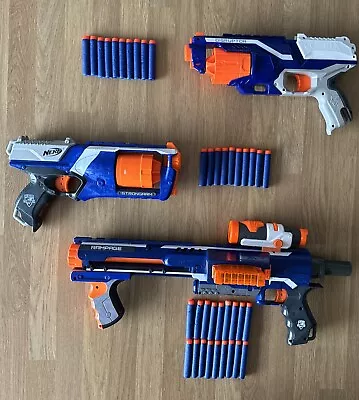 Buy Nerf Gun Elite Bundle (Disruptor , Strongarm & Rampage ) With 40 Darts • 19.99£