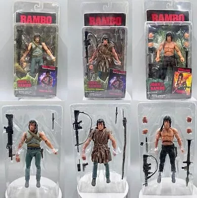 Buy NECA RAMBO First Blood John J Rambo Stallone PVC  Action Figure 7  Stallone Toy • 34.66£