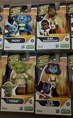 Buy 4 X Star Wars Young Jedi Adventures Kai Nubs Yoda Lys Solay Figure Disney Bundle • 24.99£