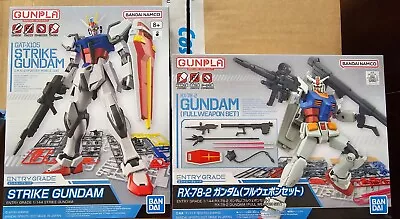 Buy EG RX-78-2 Gundam Full Weapon Set And Strike Gundam 1/144 Unbuilt New Model Kits • 25£