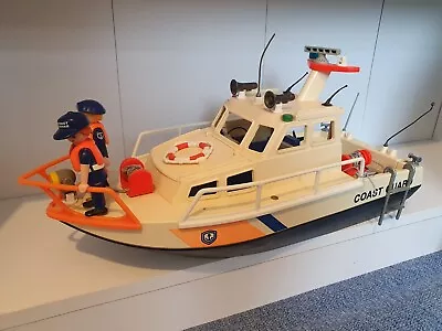 Buy Playmobil Set 4448 Police Coast Guard Boat And Figures 1999 • 14.99£