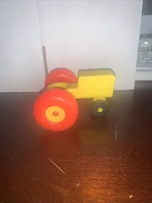 Buy Fisher Price Little People Vintage Yellow & Red Farm Tractor, No Wagon • 4.66£