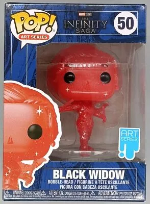 Buy #50 Black Widow - Art Series - Marvel The Infinity Saga - Damaged Box Funko POP • 11.99£