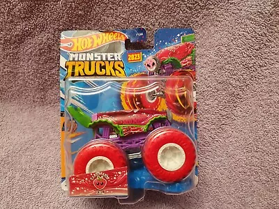 Buy HOT WHEELS MONSTER TRUCKS 1/64 Scale 2023 CARBONATOR  NEW ON CARD Strawberry Xxl • 8.99£